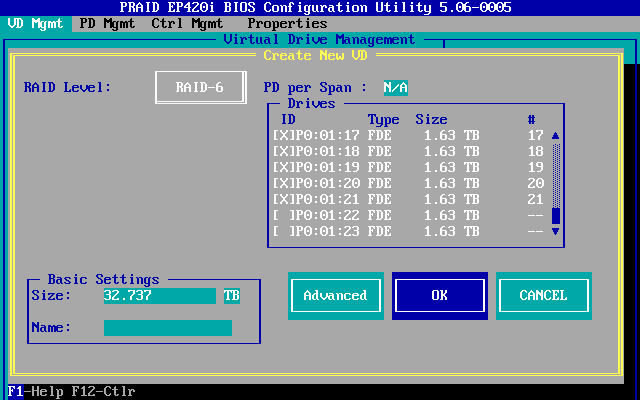 motherboard raid configuration utility