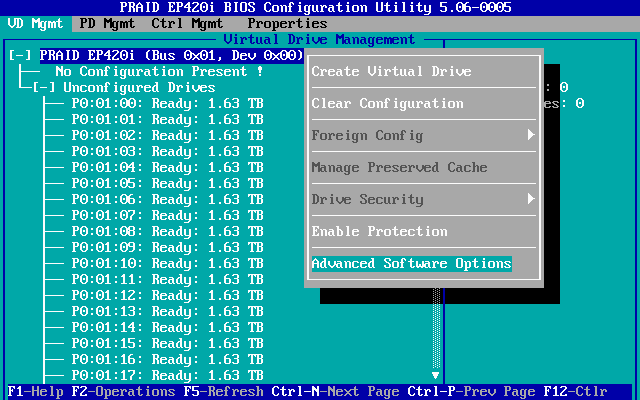 File:PRAID EP420i BIOS 01 Controller Operations.png