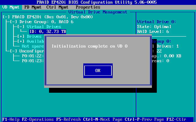 File:Fujitsu RX2540 M1 MegaRAID-Configuration-Utility-Prompt Initialization-Complete.png